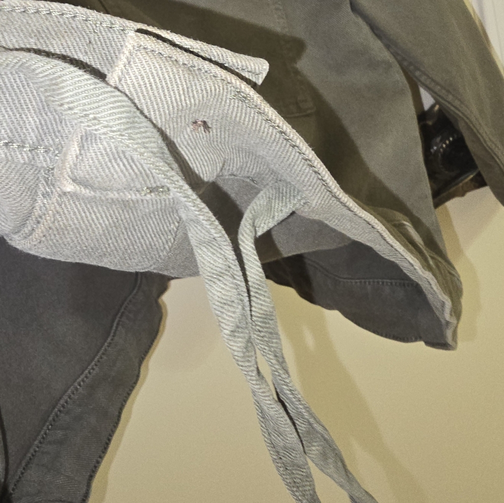 Loft Olive Green Women's Utility Jean Jacket Size: Small - Picture 6 of 8